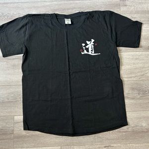 Japan Character Logo Tshirt. Size Large. Black